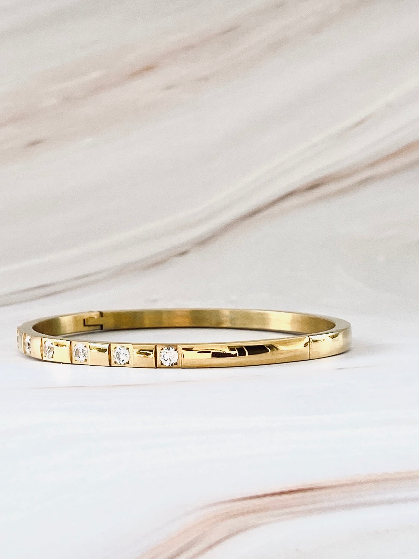 Stellar Gold Cuff Bangle