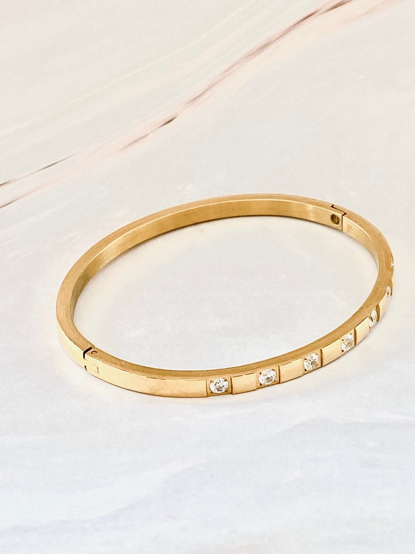 Stellar Gold Cuff Bangle