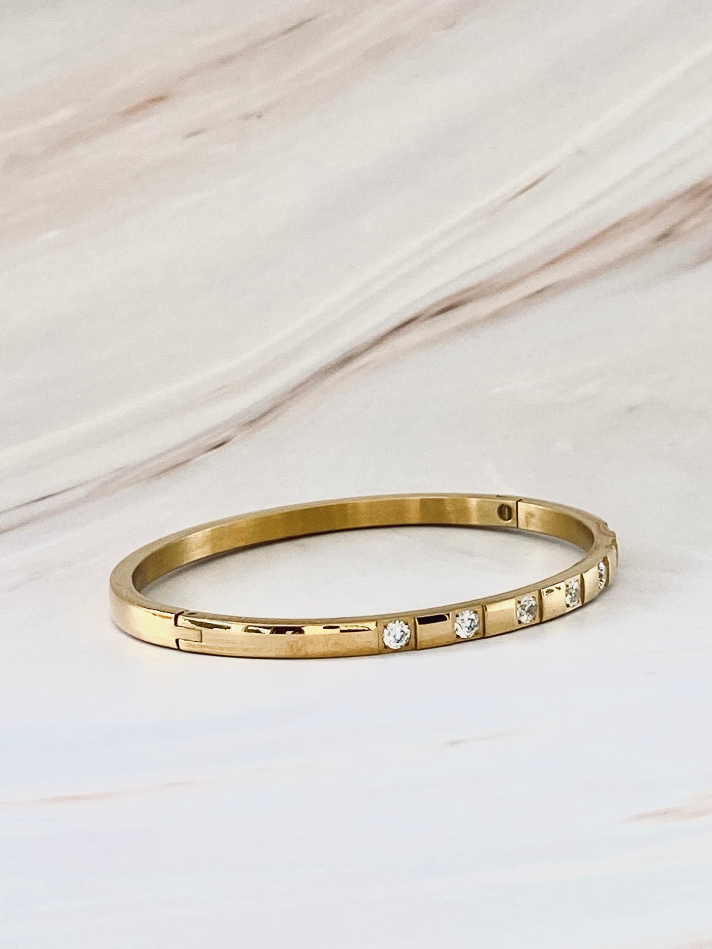 Stellar Gold Cuff Bangle
