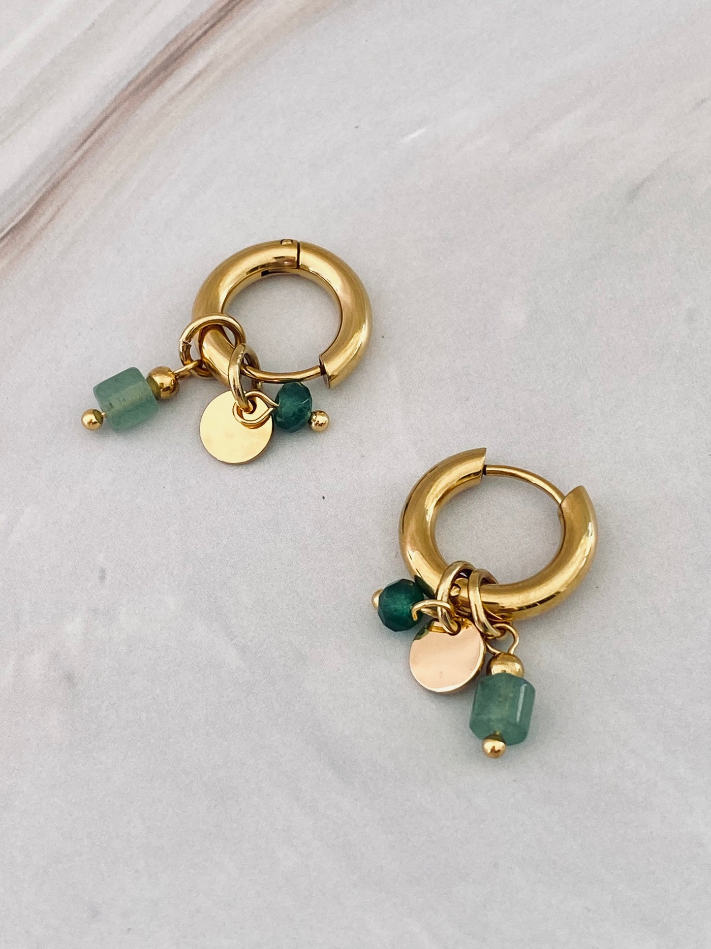 Elsy Jade Small Hoop Earrings