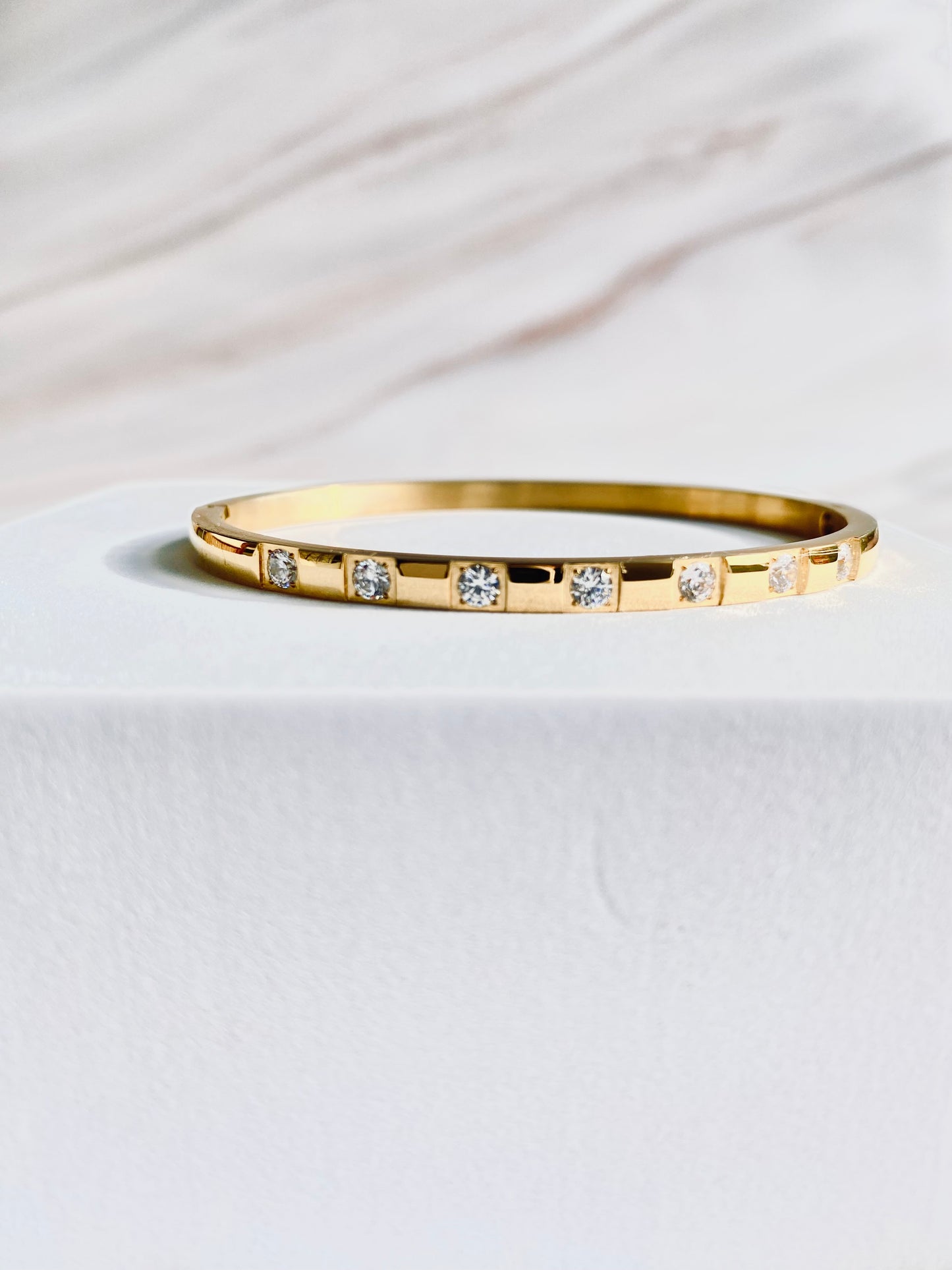Stellar Gold Cuff Bangle