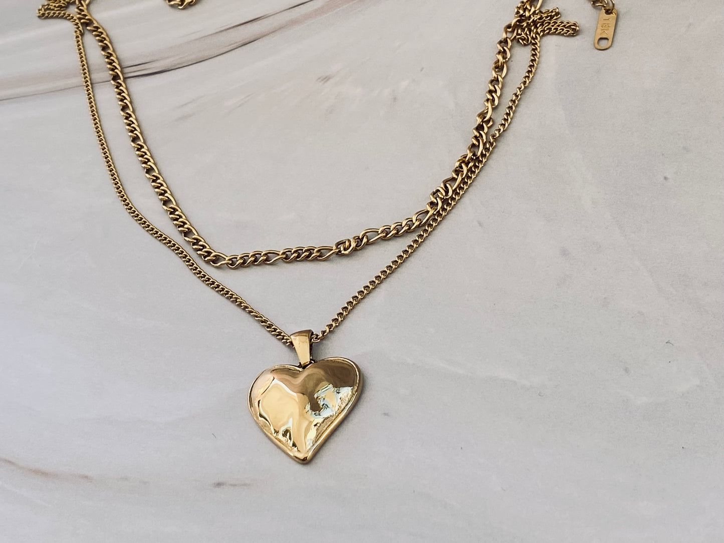 Heart of Gold Double Necklace