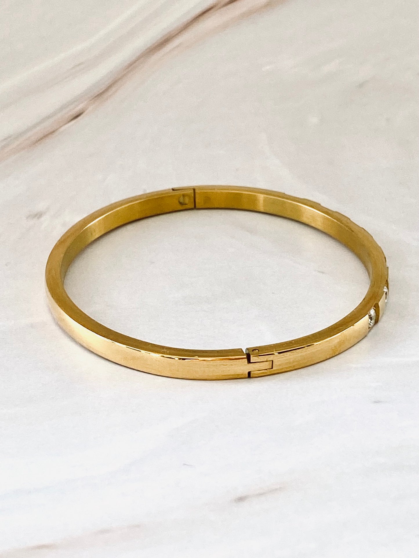 Stellar Gold Cuff Bangle
