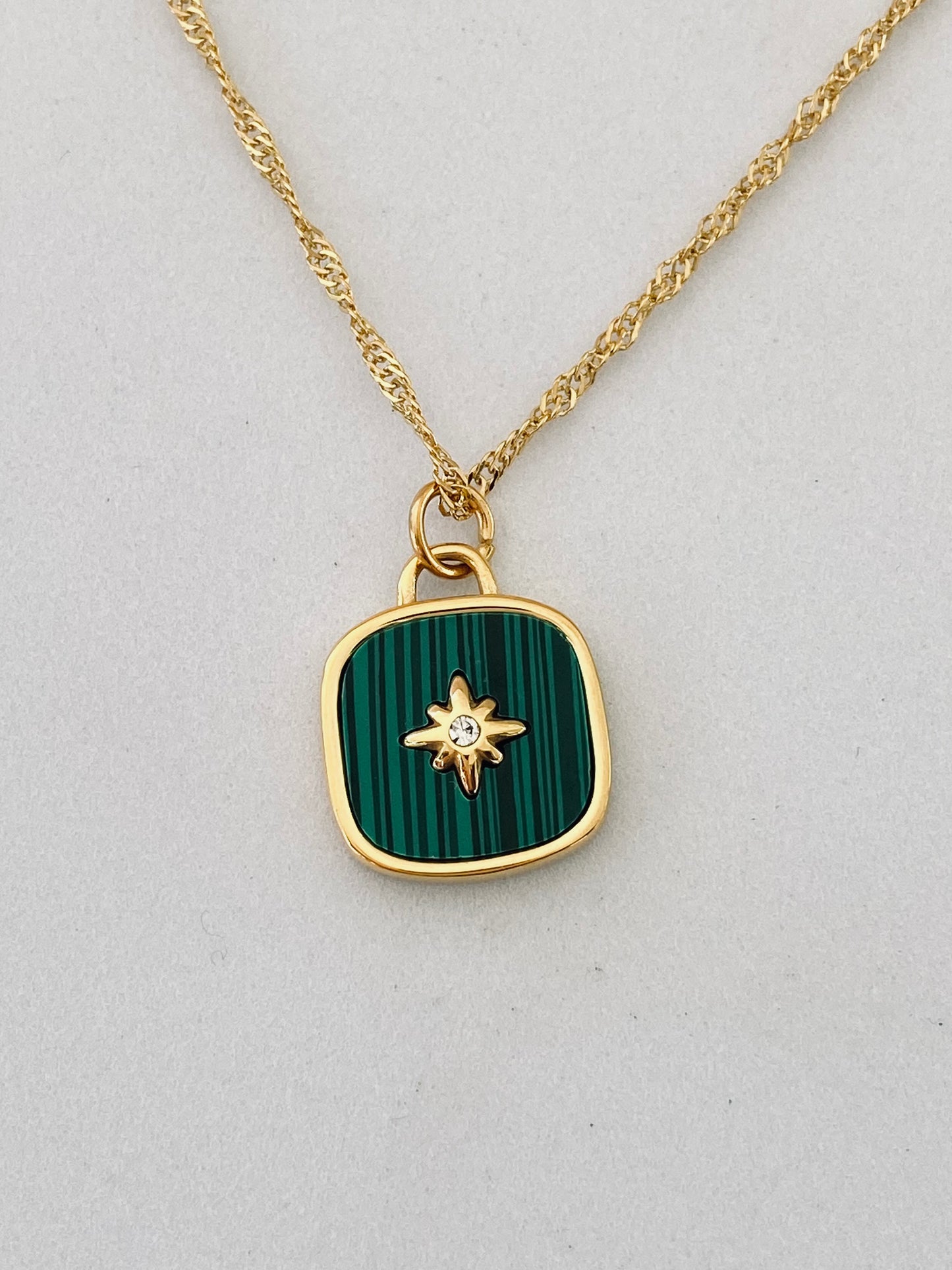 Jade Star Gold Necklace