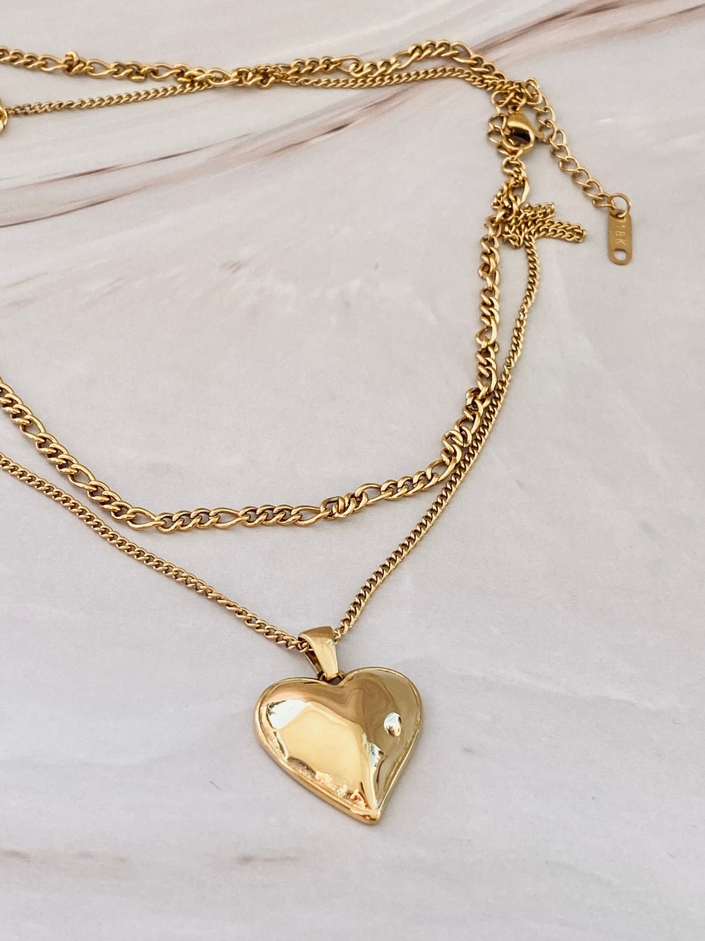 Heart of Gold Double Necklace