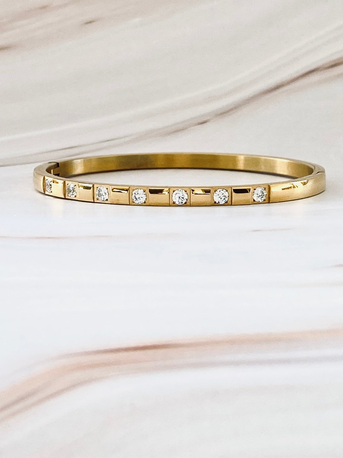 Stellar Gold Cuff Bangle