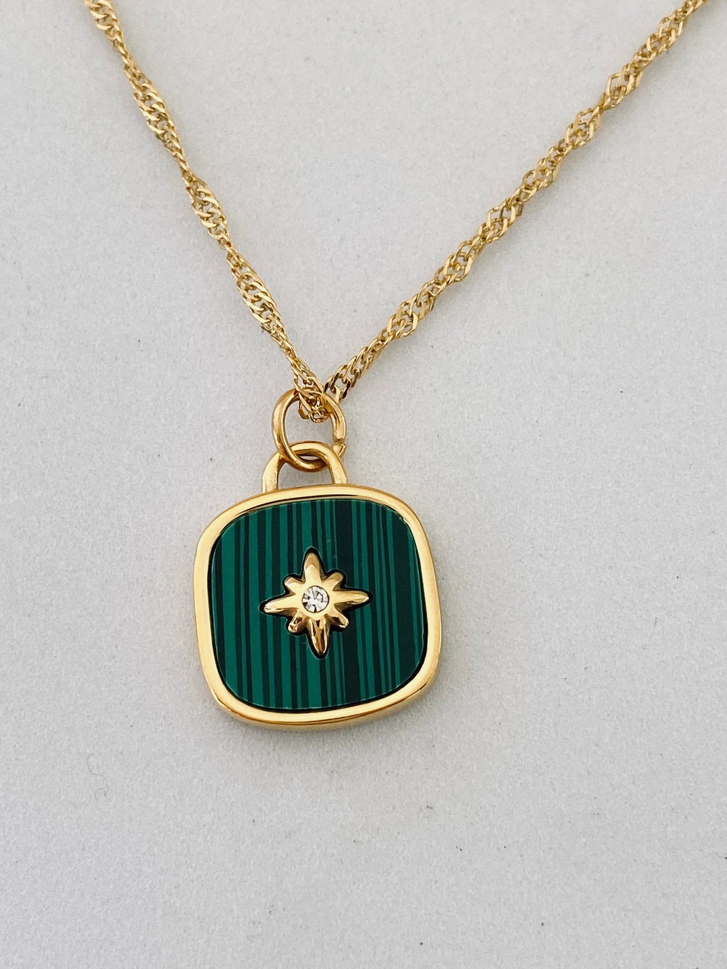 Jade Star Gold Necklace