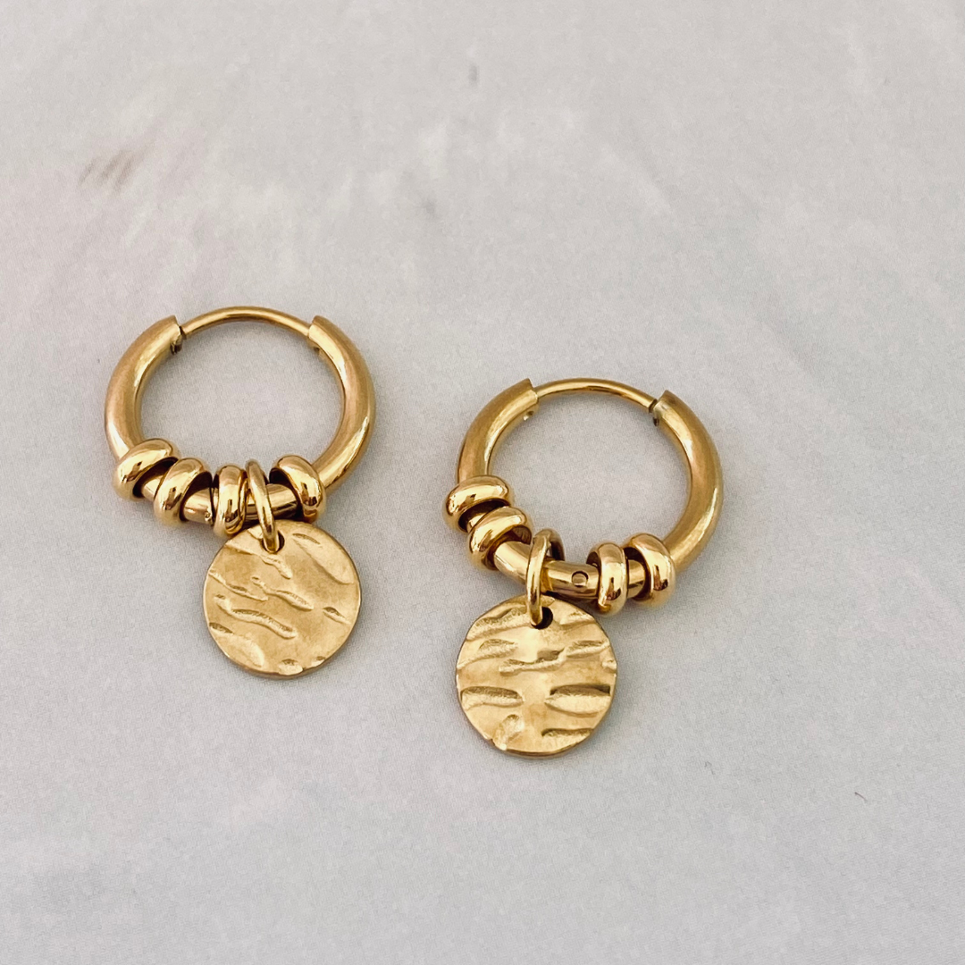 Billie Small Round Hoop Earrings