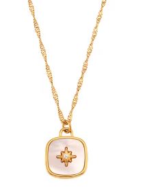 White Star Gold Necklace