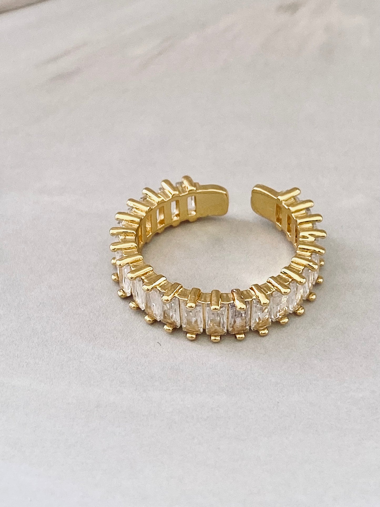 Lambri Gold Plated Zircon Ring