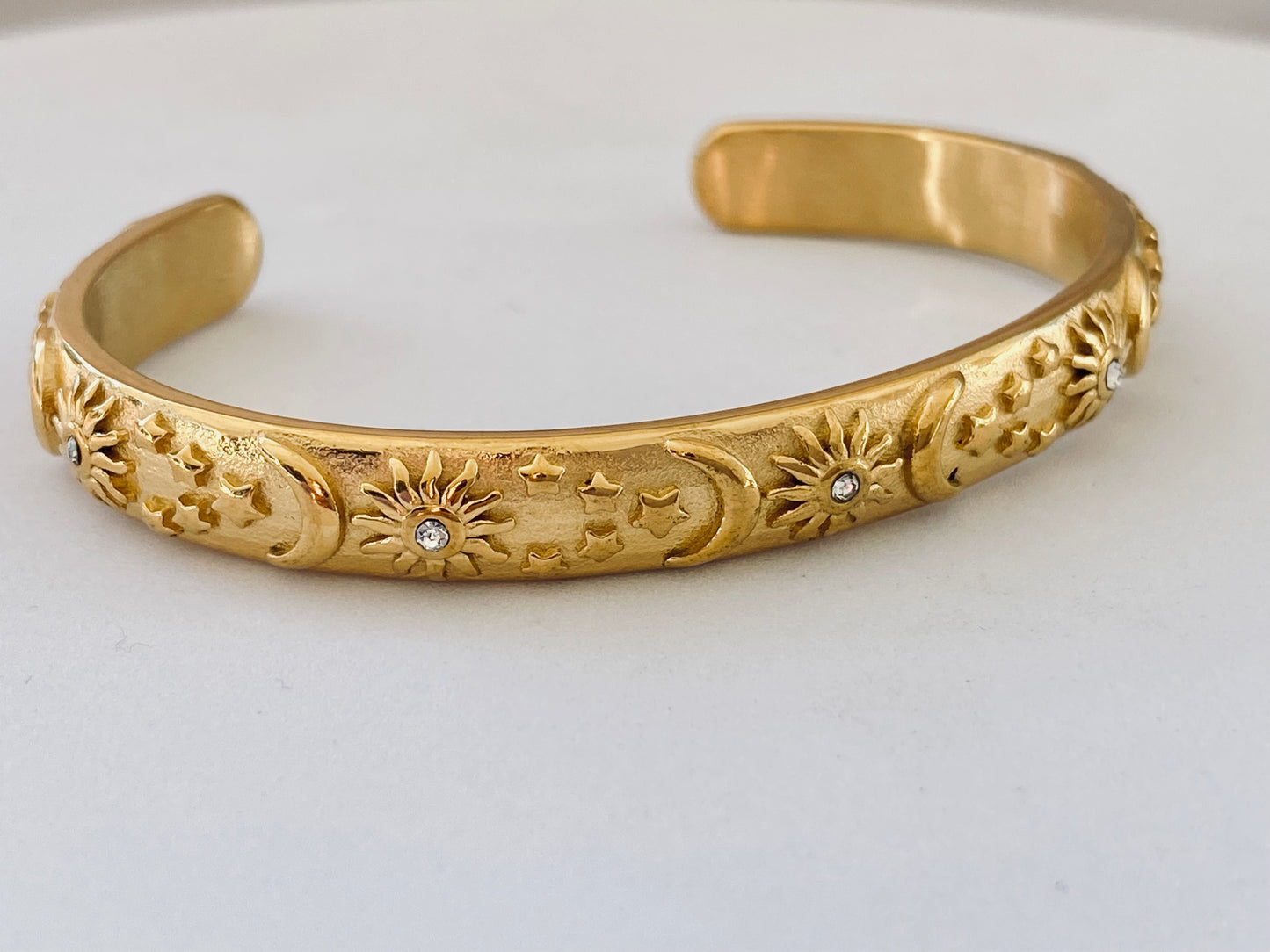 Celestial Gold Cuff Bangle