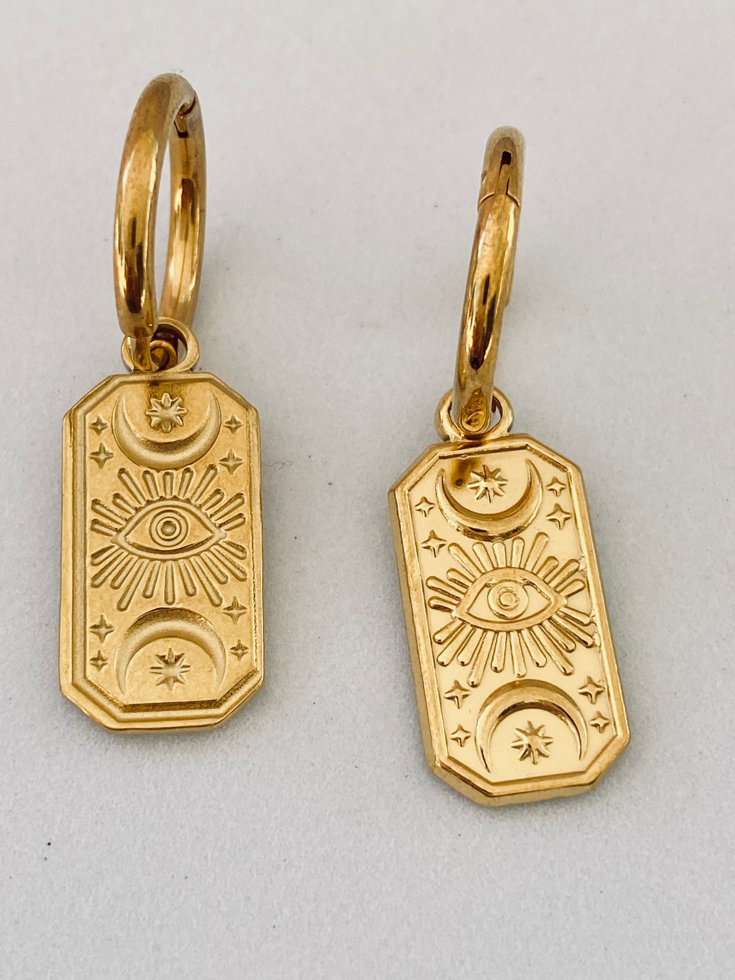 Kosmos Charm Hoop Earrings
