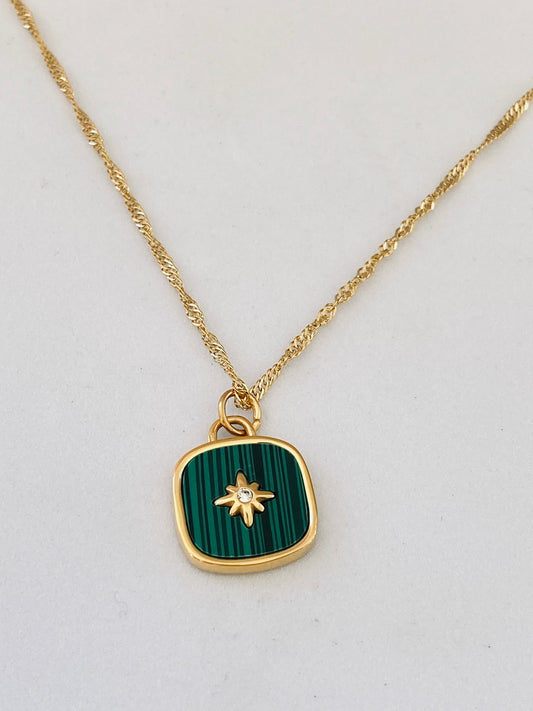 Jade Star Gold Necklace
