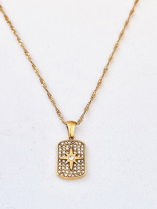 Ishtar Gold Zircon Necklace