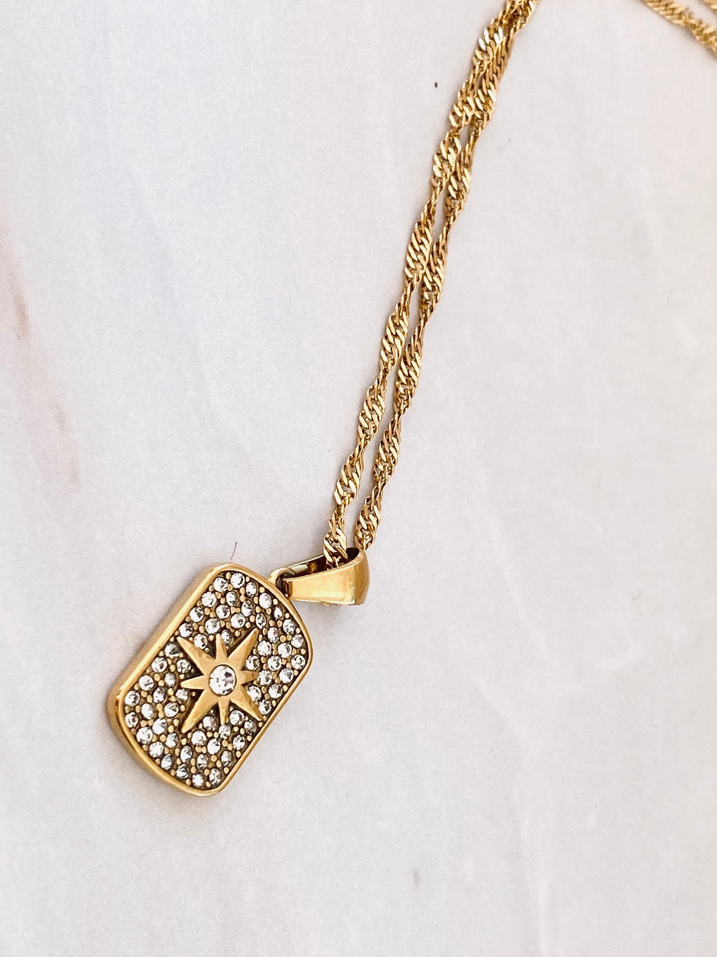 Ishtar Gold Zircon Necklace