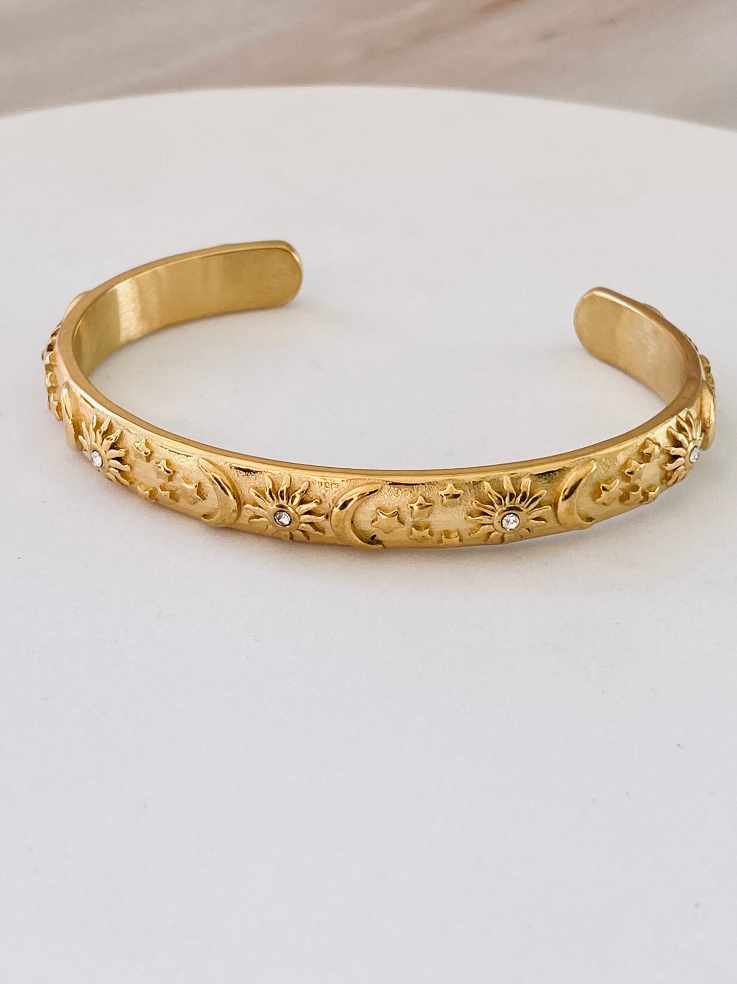 Celestial Gold Cuff Bangle