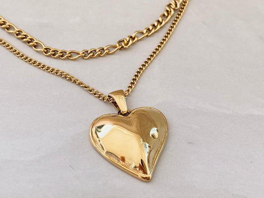 Heart of Gold Double Necklace