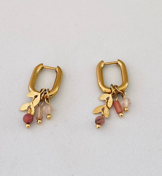Tillie Rose Small Square Hoop Earrings