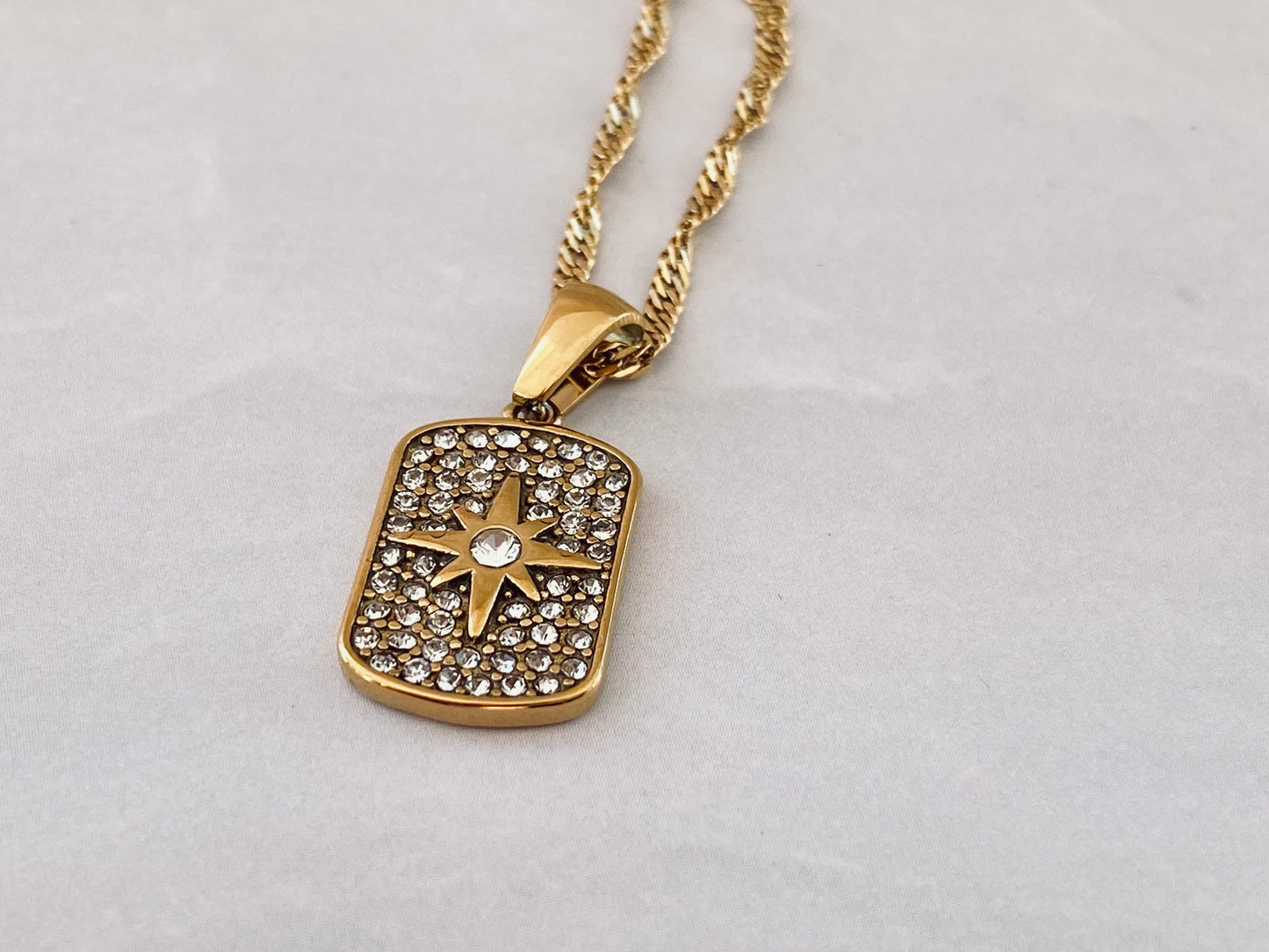 Ishtar Gold Zircon Necklace