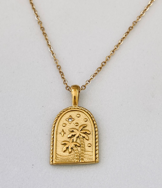 Arch of Tropic Gold Necklace