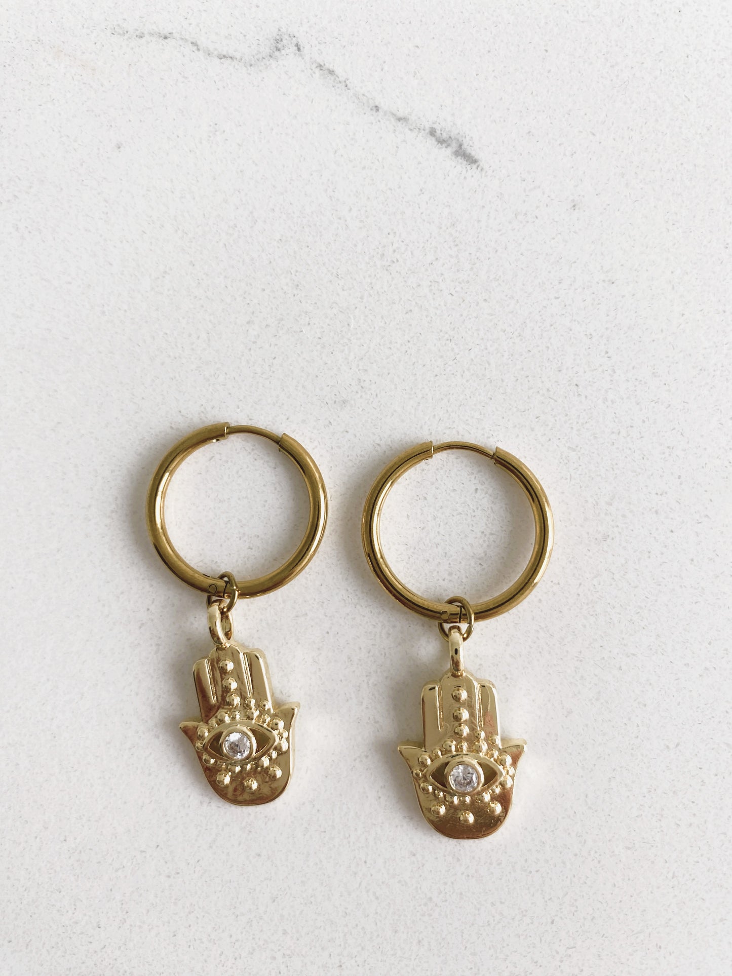 Hamsa Earrings