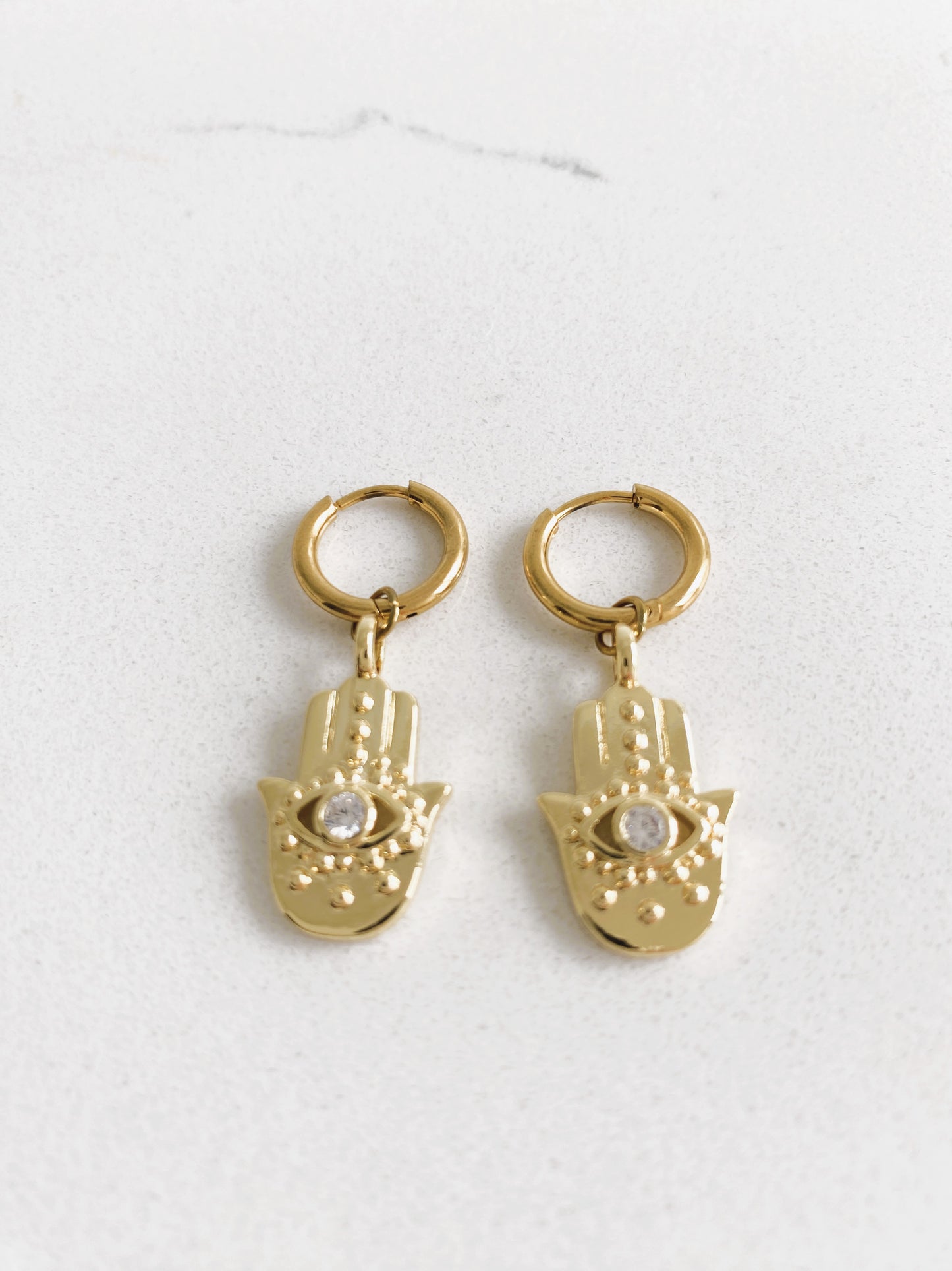 Hamsa Earrings