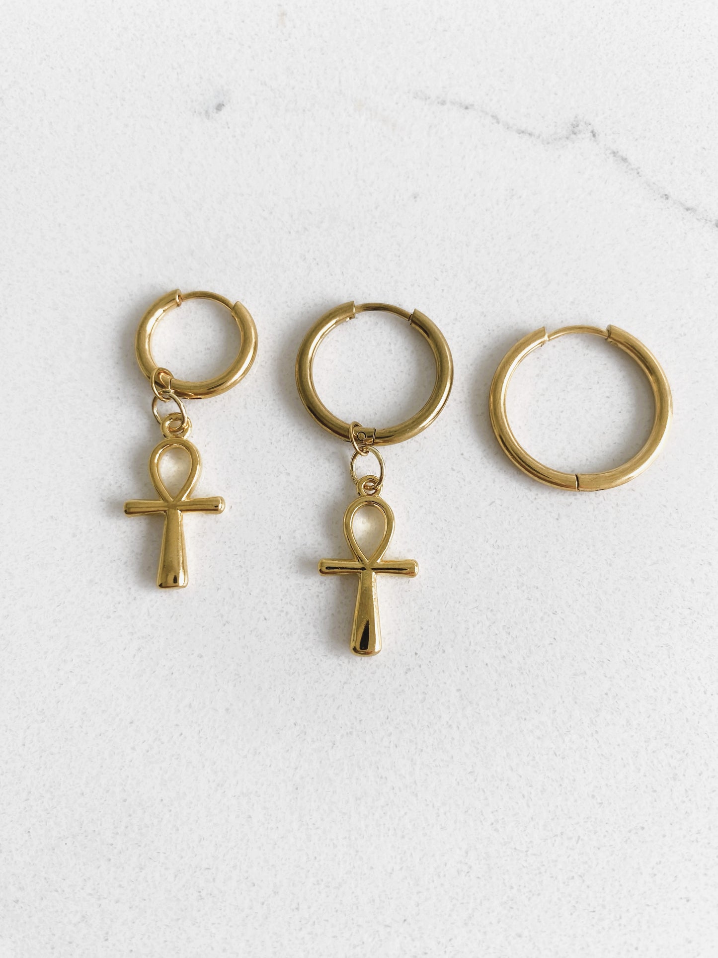 Simple Cross Earrings