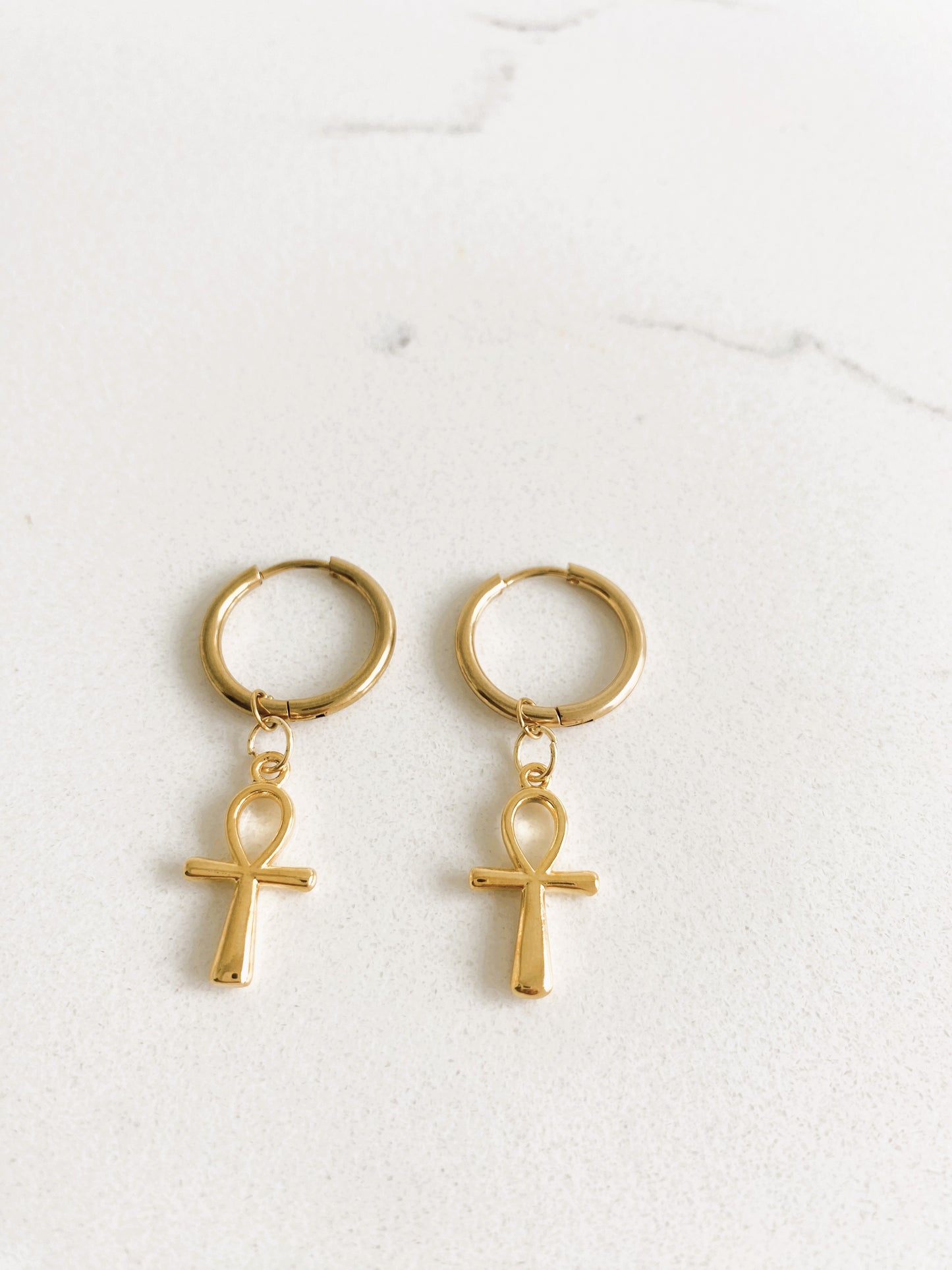 Simple Cross Earrings