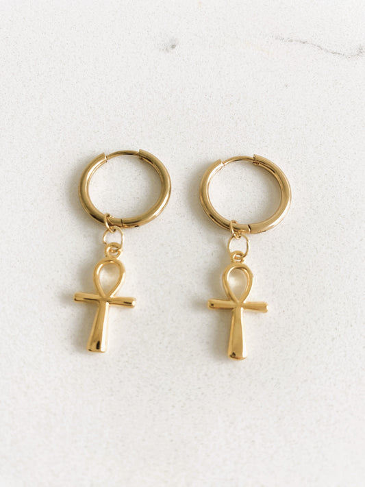 Simple Cross Earrings