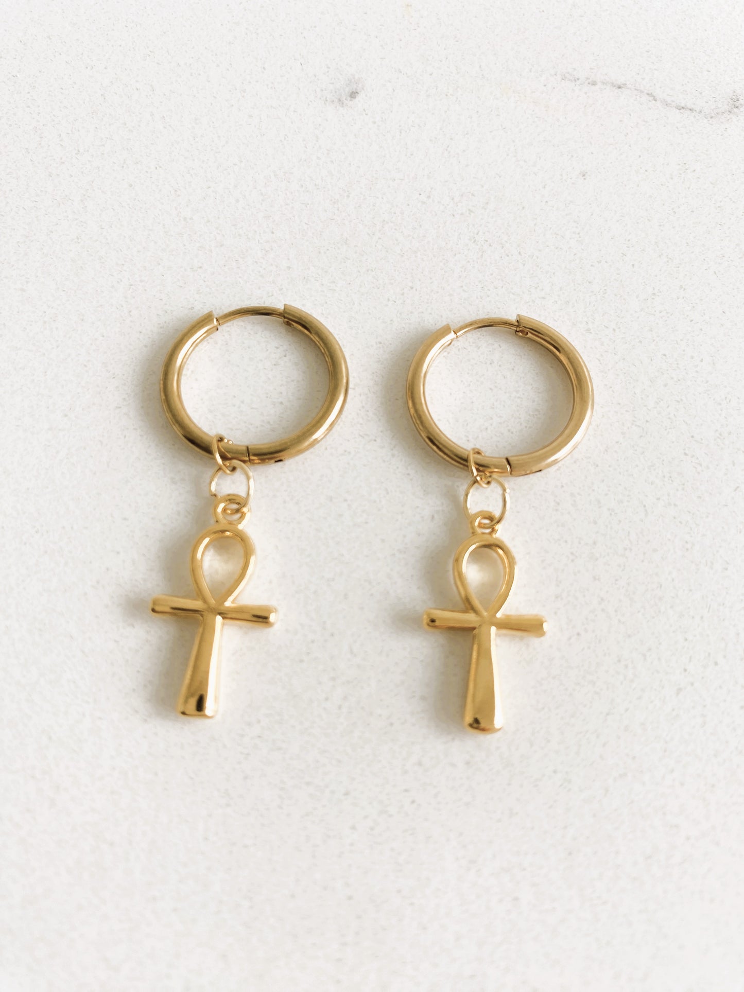 Simple Cross Earrings