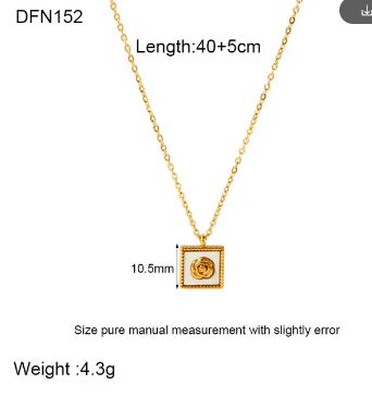 Sian Square Shell Necklace